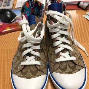 Pair of Coach Hi-top sneakers